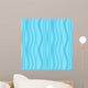 Blue Seamless Wavy Texture Wall Decal