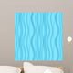 Blue Seamless Wavy Texture Wall Decal