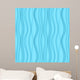 Blue Seamless Wavy Texture Wall Decal