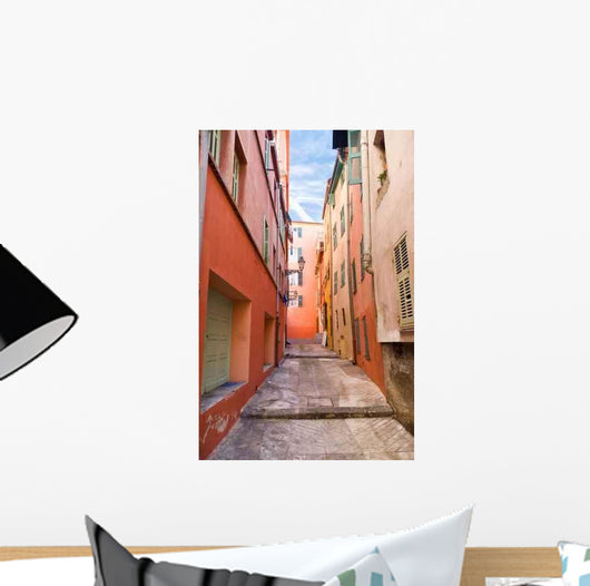 Italian Town Narrow Street Wall Decal