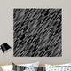 Black and White Abstract Wall Decal