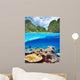 Lagoon with coral reef underwater view 