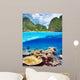 Lagoon with coral reef underwater view 