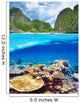 Lagoon with coral reef underwater view 