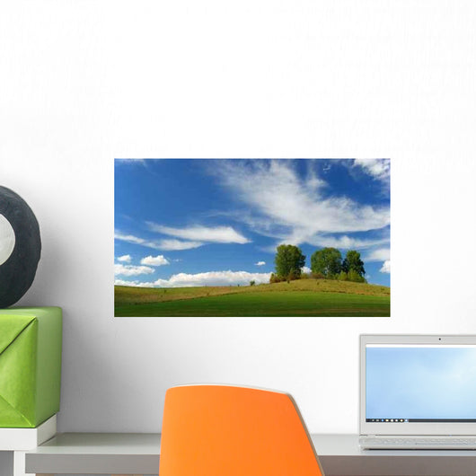 Island Green Trees Wall Decal