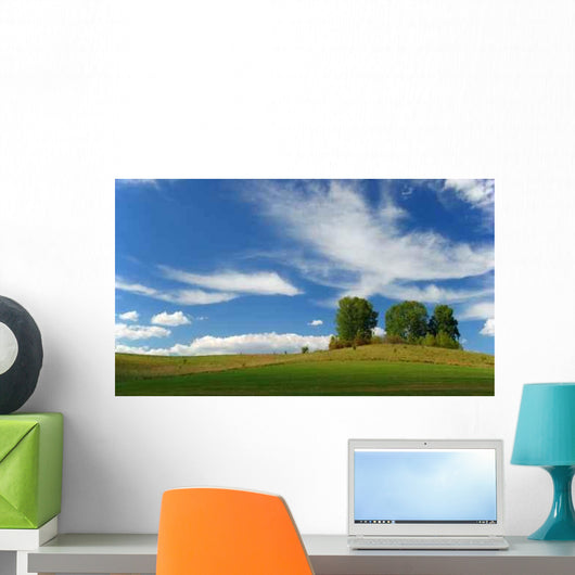 Island Green Trees Wall Decal