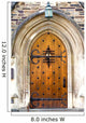 Entrance to dormitory of Princeton University, New Jersey, USA Wall Mural