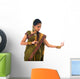 south indian female dancer isolated on white Wall Decal