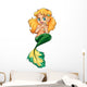 A pretty green mermaid Wall Decal