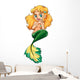 A pretty green mermaid Wall Decal