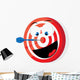 Funny Red and White Wall Decal