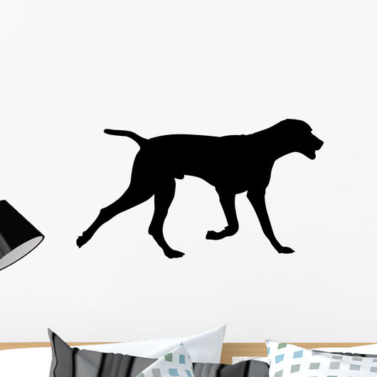 galloping dog silhouette Wall Decal