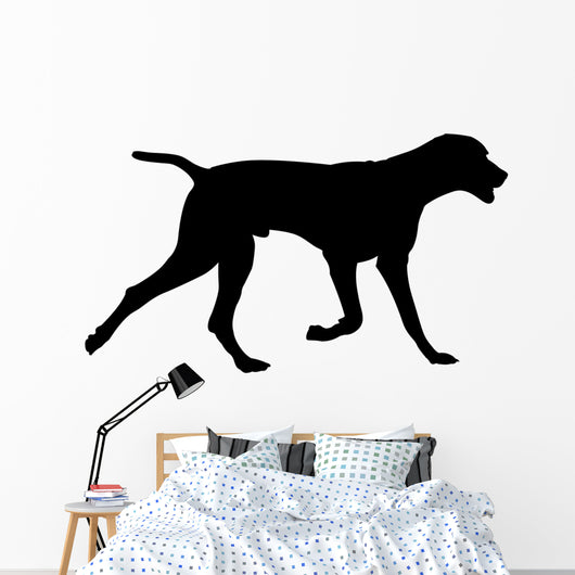galloping dog silhouette Wall Decal