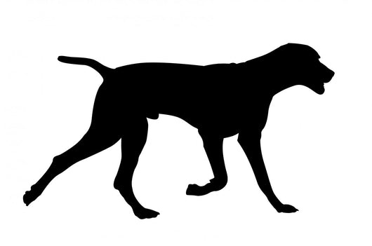galloping dog silhouette Wall Decal