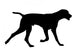 galloping dog silhouette Wall Decal
