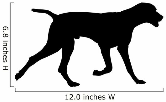 galloping dog silhouette Wall Decal