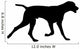 galloping dog silhouette Wall Decal