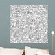 Ecology Seamless Pattern Black Wall Decal