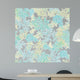 Vector Scattered Blue Green Wall Decal