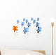 A winner in a group of runners Wall Decal