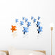 A winner in a group of runners Wall Decal