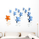 A winner in a group of runners Wall Decal