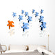 A winner in a group of runners Wall Decal