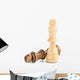 Kings chess pieces different colour white background isolated Wall Decal