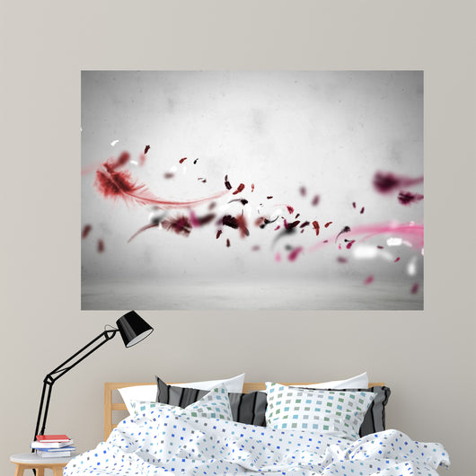 Flying Feathers Wall Decal