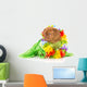 Hula Dog Wall Decal