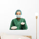 Plastic Surgeon Woman Holding Wall Decal
