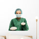 Plastic Surgeon Woman Holding Wall Decal