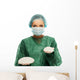 Plastic Surgeon Woman Holding Wall Decal