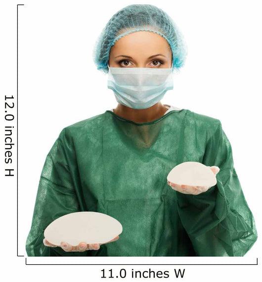 Plastic Surgeon Woman Holding Wall Decal