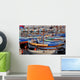 barques au port Wall Mural