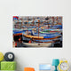 barques au port Wall Mural