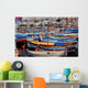barques au port Wall Mural