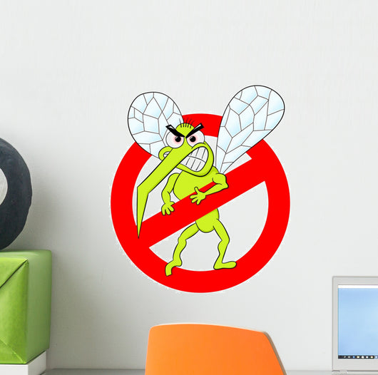 Moskito Warnzeichen Wall Decal