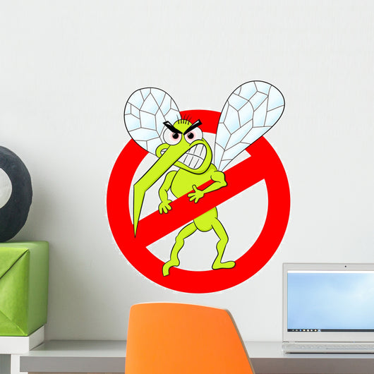 Moskito Warnzeichen Wall Decal