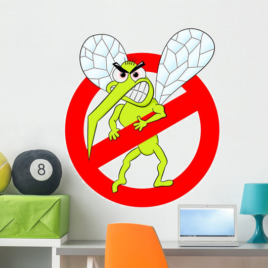Moskito Warnzeichen Wall Decal