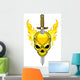 Flaming Skull and Sword 