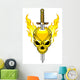 Flaming Skull and Sword 