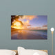 Art Beautiful sunrise over the tropical beach 