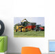 Tractor and Forage Harvester Wall Decal