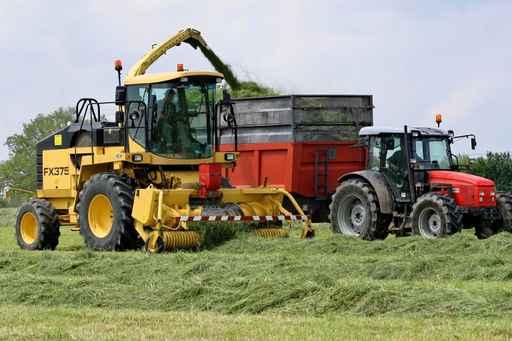 Tractor and Forage Harvester Wall Decal