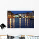 The Rialto Bridge in Venice by night Wall Mural