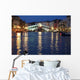 The Rialto Bridge in Venice by night Wall Mural