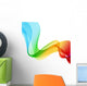 Abstract colorful background. Spectrum wave. Wall Decal