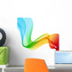 Abstract colorful background. Spectrum wave. Wall Decal
