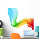 Abstract colorful background. Spectrum wave. Wall Decal